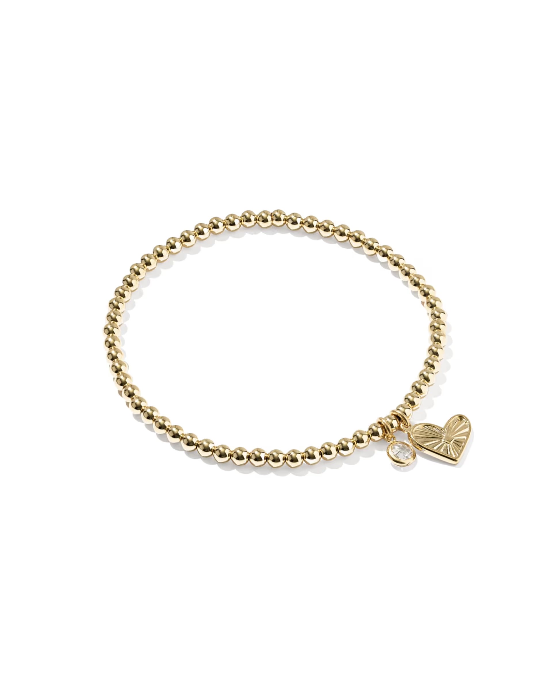 Kendra Scott, Ari Heart 14k Gold-Filled Stretch Bracelet