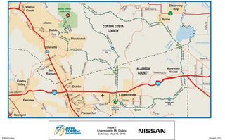 2013 Amgen Tour of California Stage 7 Map