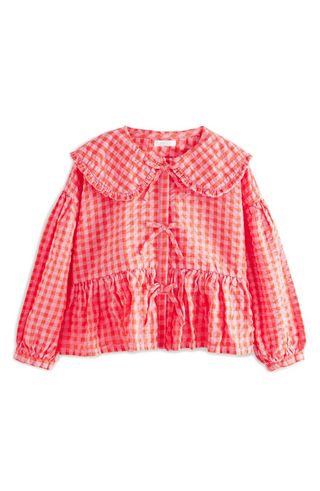 Kids' Gingham Cotton Button-Up Shirt