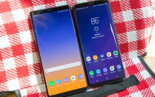 Note 9 (left) and Galaxy S9+ (right)