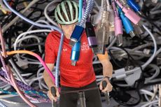 Michael Hutchinson with cables overlaid