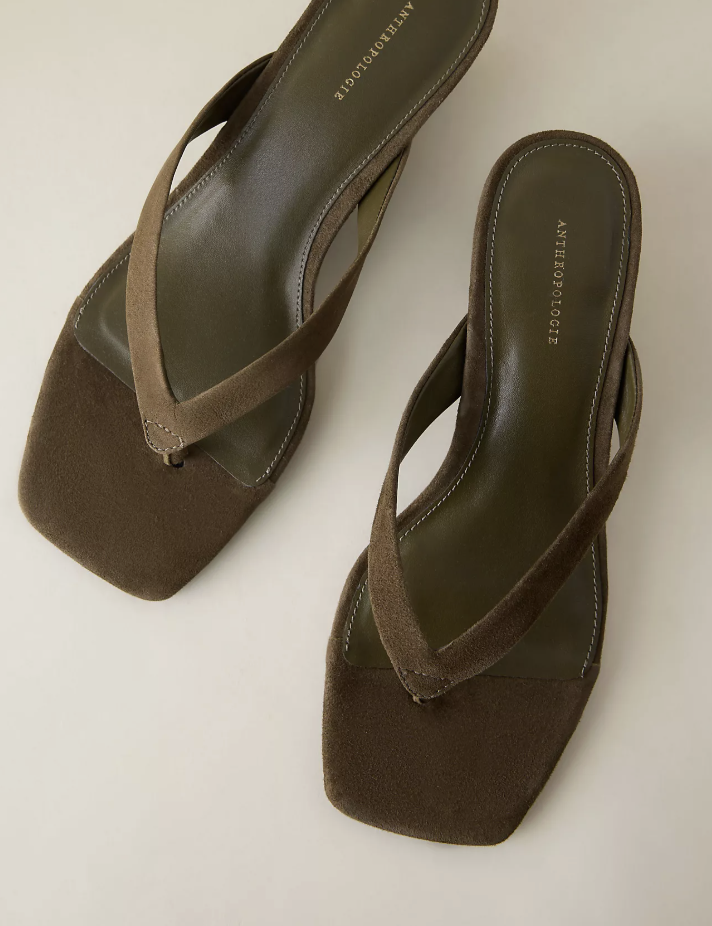 Anthropologie, By Anthropologie Wedge Thong Heels