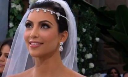 Kim Kardashian got hitched over the weekend, and the extravagance of the reality TV star&amp;#039;s $10 million wedding has bloggers cracking wise.