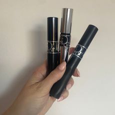Lucy Abbersteen holding all three Dior mascaras