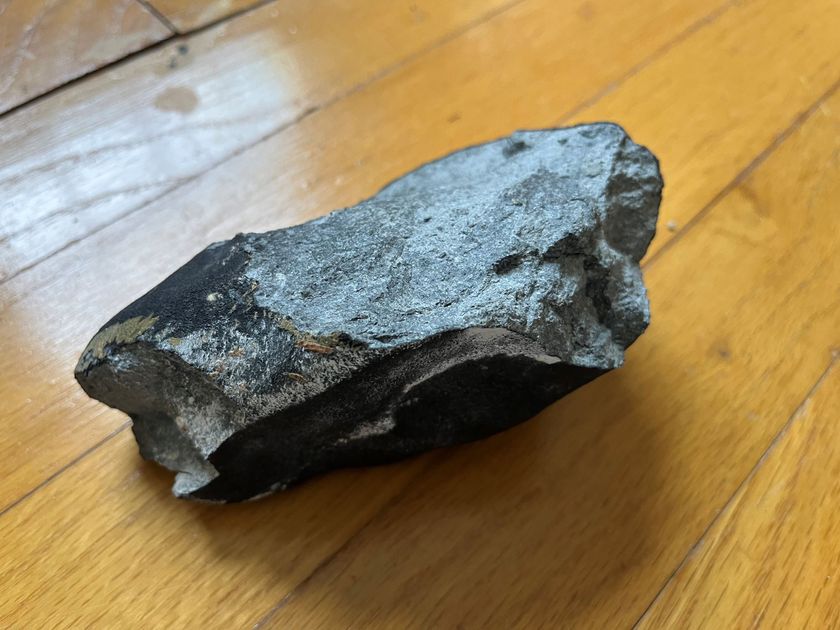 This apparent meteorite struck a house in Hopewell Township, New Jersey on May 8, 2023.