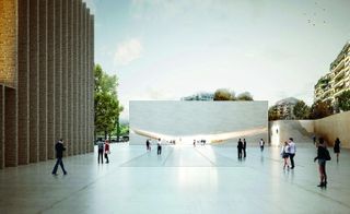 Portuguese firm Aires Mateus have been developing a separate structure nearby that will co-house the Musée de l'Elysée
