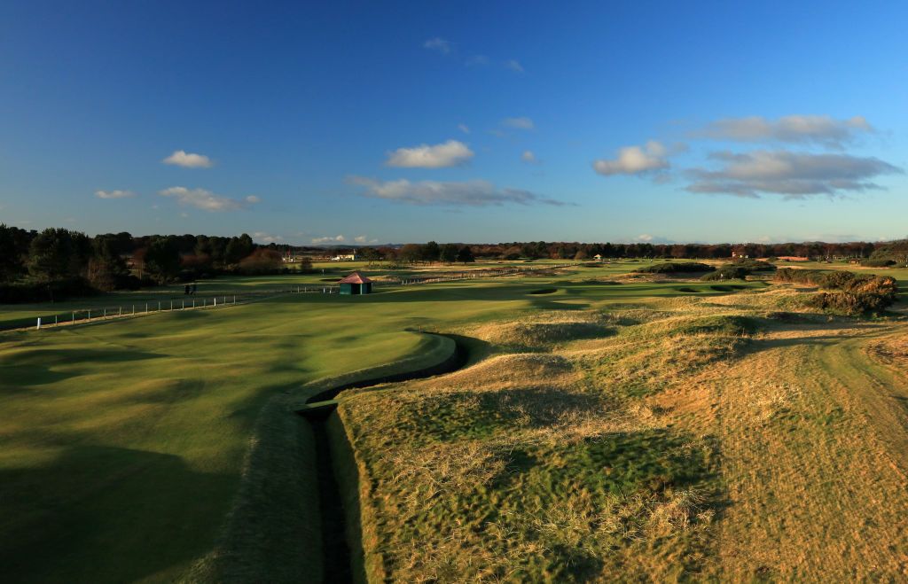 The par-5 6th pictured at Carnoustie