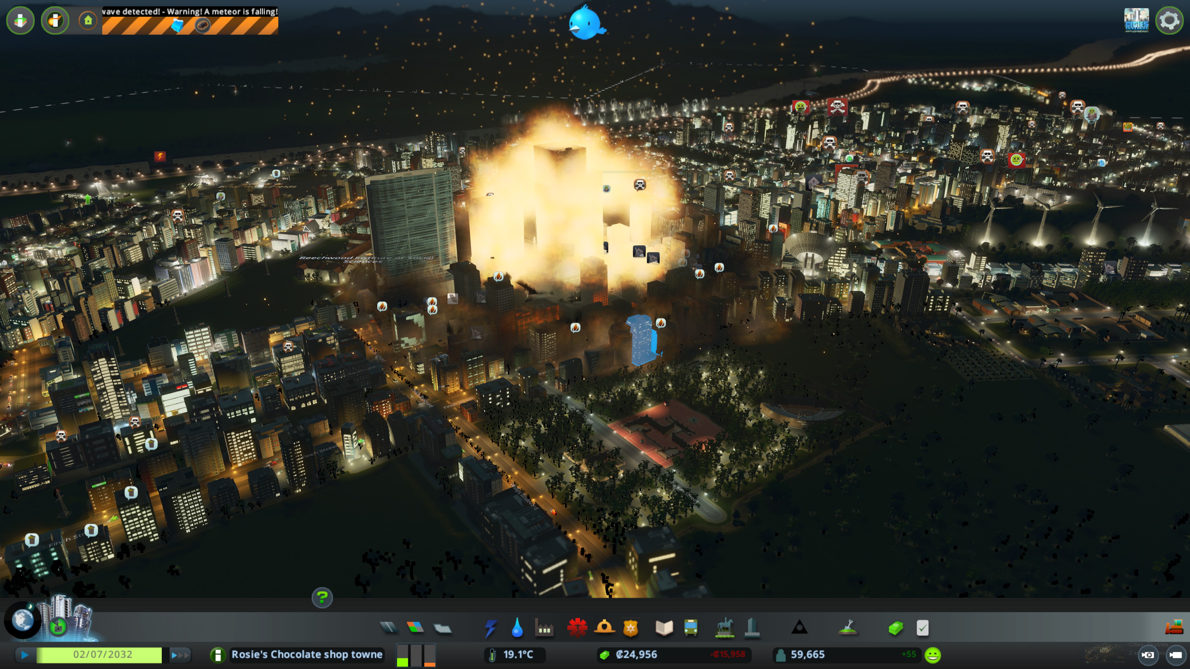 tsunami strikes in cities skylines