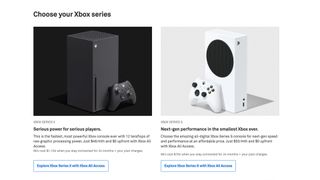 The Xbox Series X and Xbox Series S appearing on Telstra's website