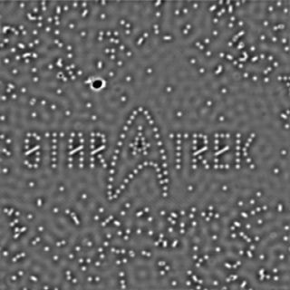 'Star Trek' Logo made from single atoms