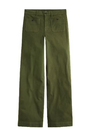 J.Crew Sailor Slim Wide-Leg Chino Pants