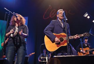 Martha Rafferty and Rab Noakes perform at a tribute to Gerry during Celtic Connections, Glasgow 2012