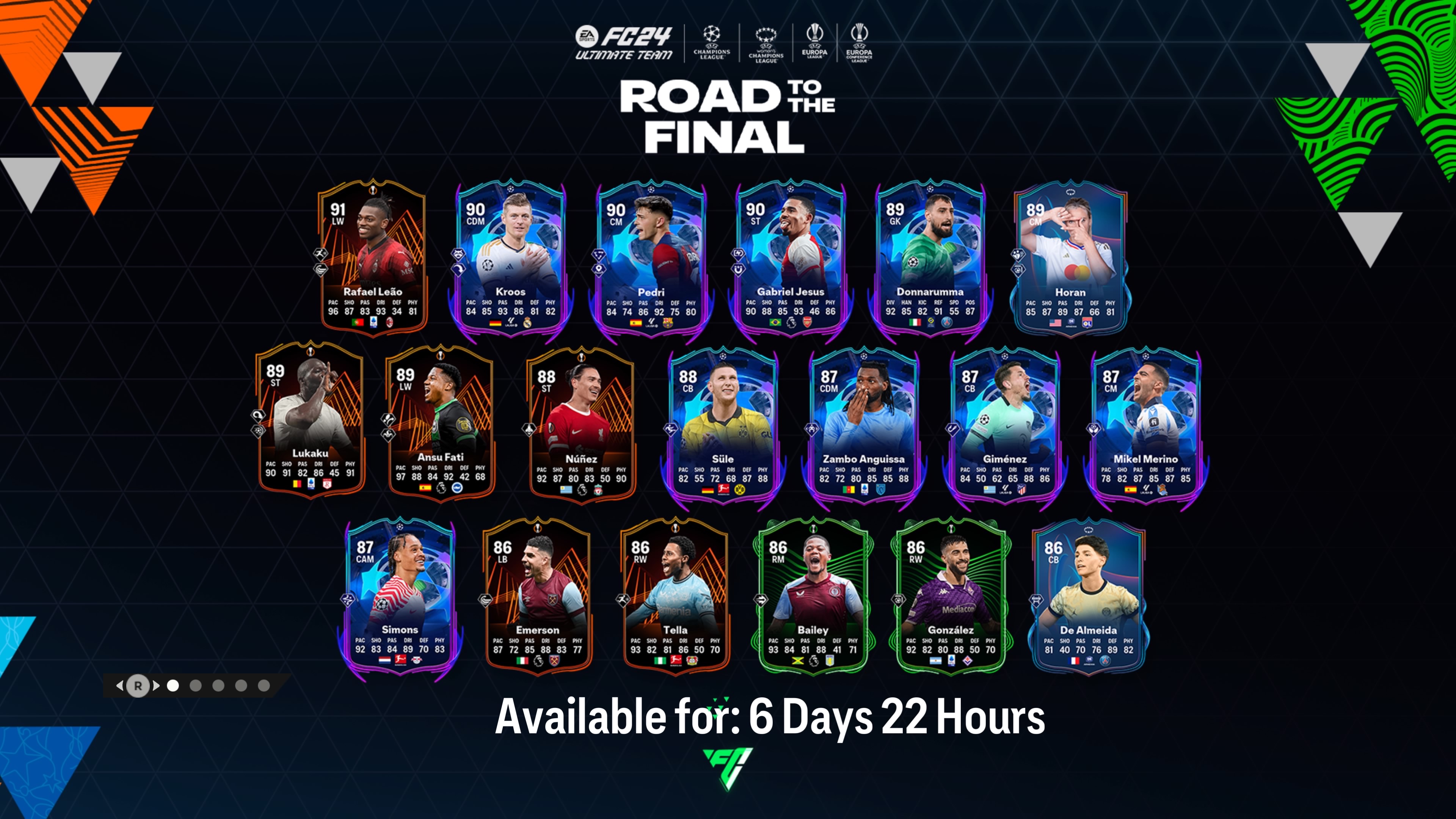 Champions league store upgrade cards