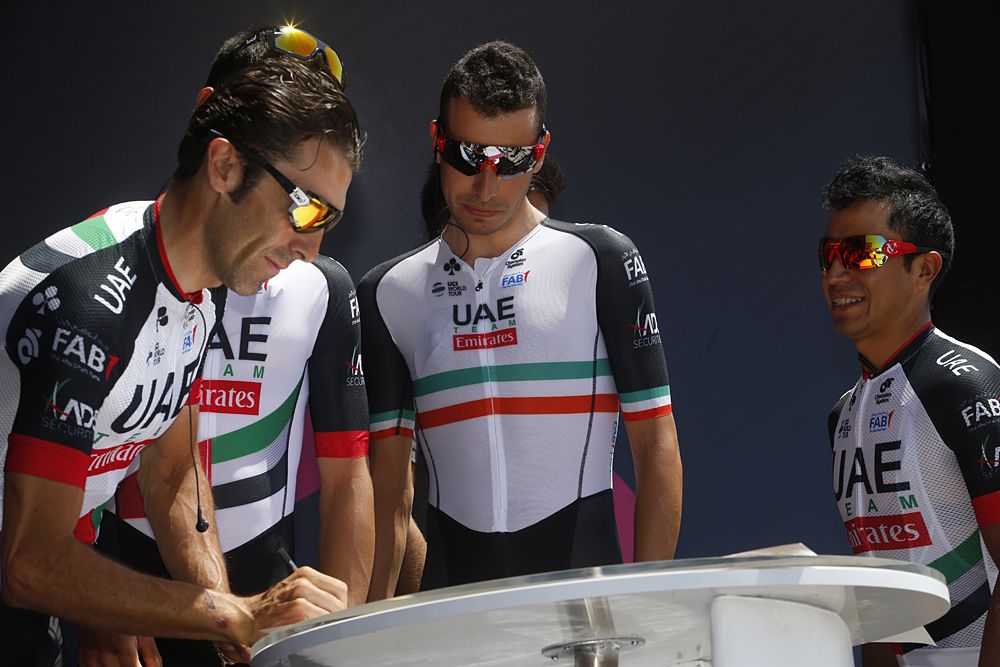 Fabio Aru at stage 2 Giro d'Italia 2018