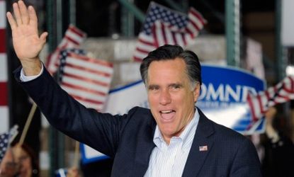 Presidential hopeful Mitt Romney