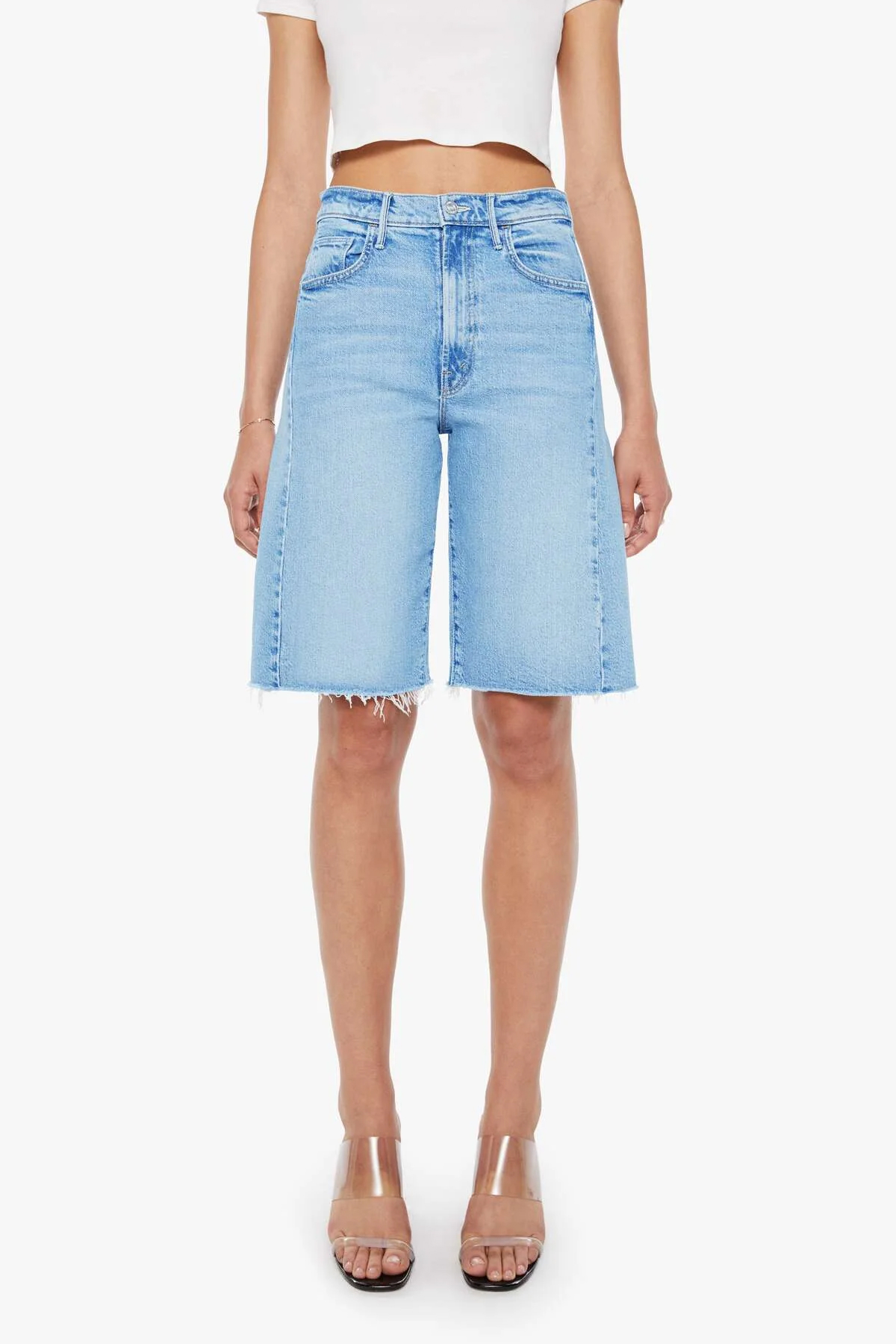 Mother Denim The Half-Pipe Bermuda Fray - Sow Surreal