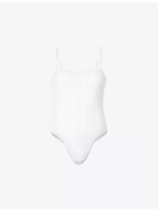 The Bodysuit Pointelle-Pattern Organic-Cotton Body