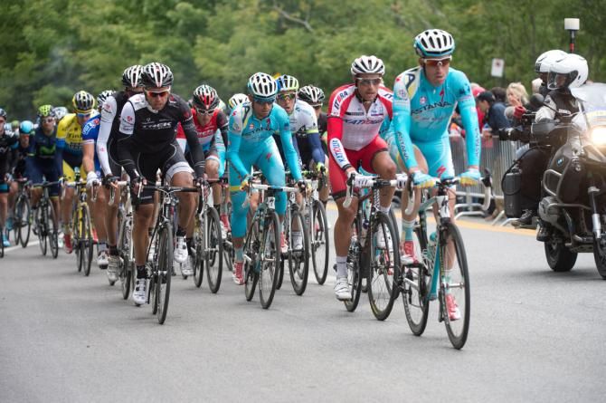 Astana controlling the race back in the peloton