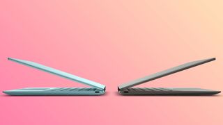 Dell XPS 13 (2022) on pink background