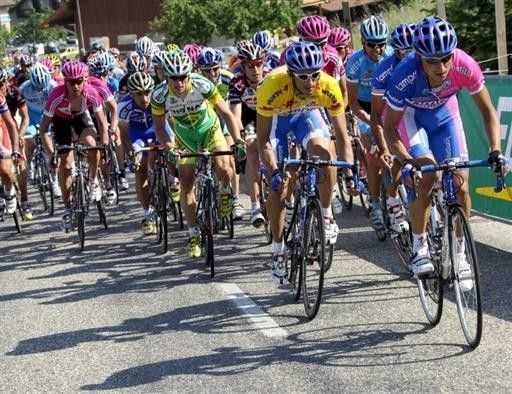 Overnight leader Daniele Bennati (Lampre-Fondital)