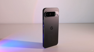 A Google Pixel 9 Pro XL in black