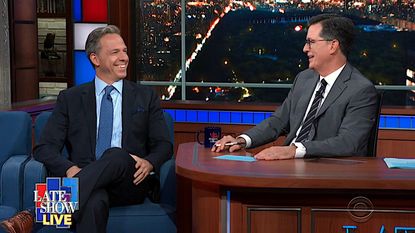 Jake Tapper recaps the Democratic debate with Stephen Colbert