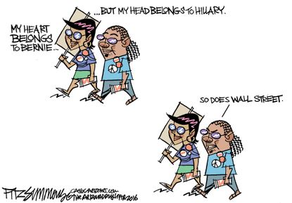 Editorial Cartoon U.S. Democrats 2016