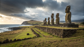 Moai stones (AI image)