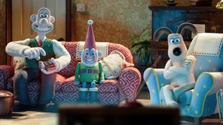 An image from "Wallace and Gromit" Vengeance Most Fowl" now streaming on Netflix