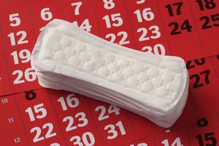 Menstrual pads for period protection.