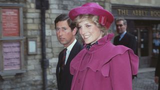 32 of the best Princess Diana Quotes - Diana with Charles in pink velvet hat