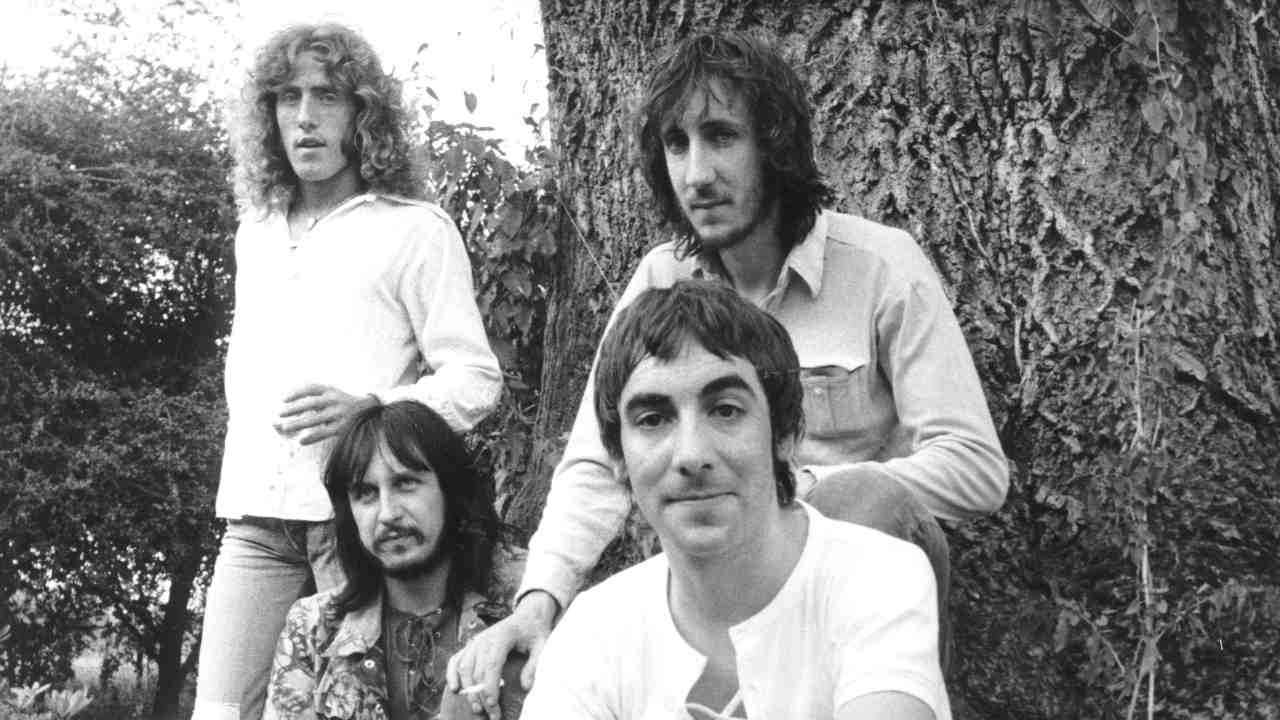 The Who posing for a photograph in the early 1970s