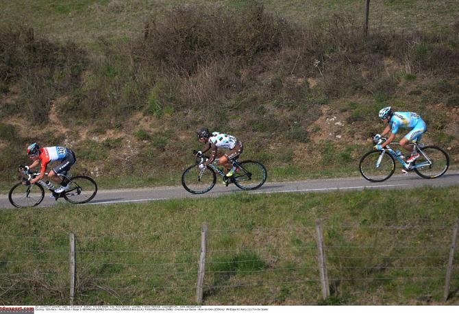 Carlos Betancur, Bob Jungels and Jakob Fuglsang