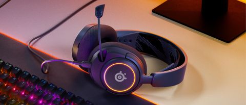SteelSeries Arctis Nova 3 headphones on desk