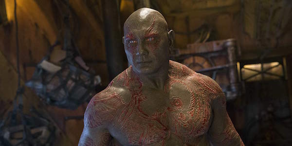 Dave Bautista as Drax the Destroyer in Guardians of the Galaxy Vol. 2