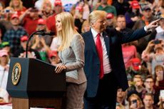 Ivanka Trump stumps with her father, President Trump