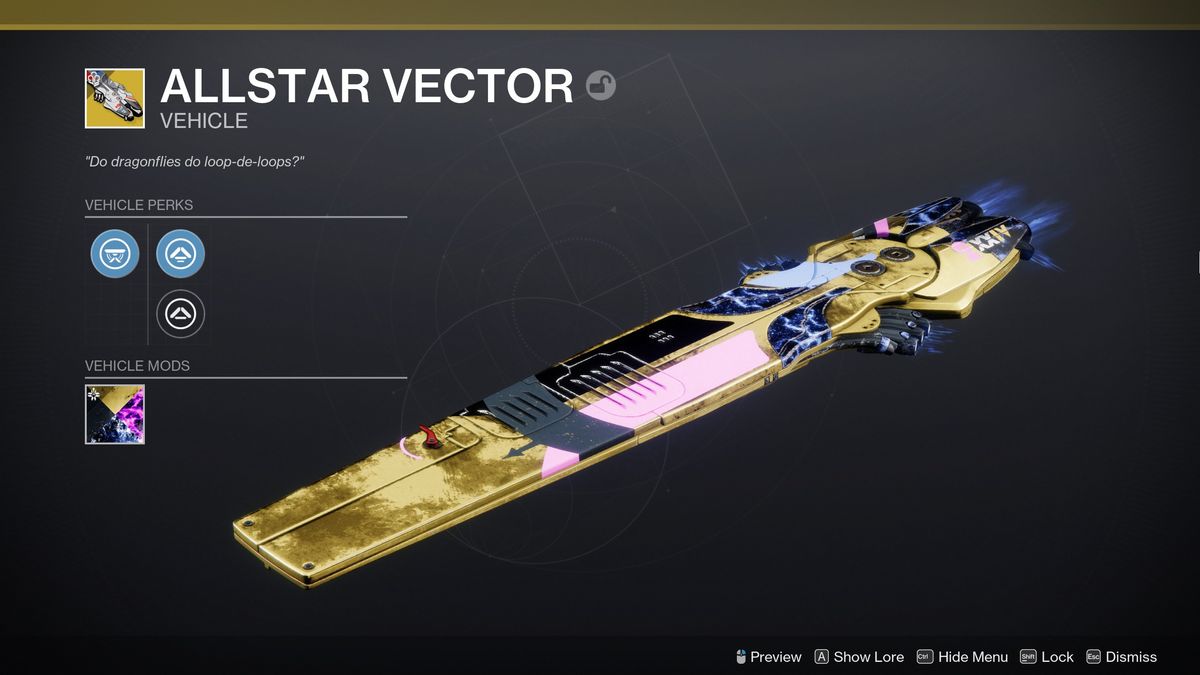 Destiny 2 hoverboard - Allstar Vector