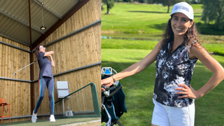 Kate is new to golf and her golf journey is already very different to her husband's