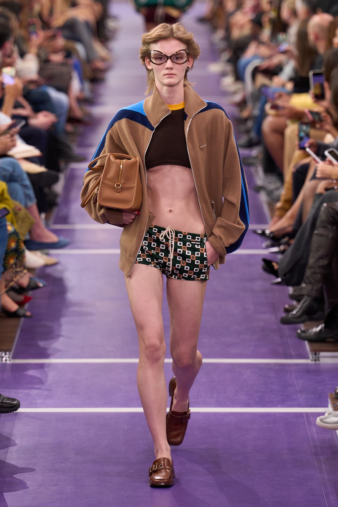 Miu Miu S/S 27 runway- sports bra trend