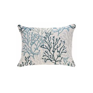 blue coastal inspired cushion