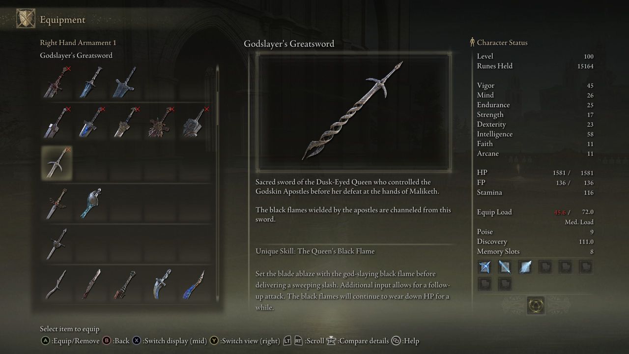 Godslayer's Greatsword lore