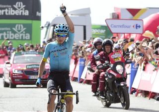 Miguel Angel Lopez wins stage 15 of the Vuelta a España.