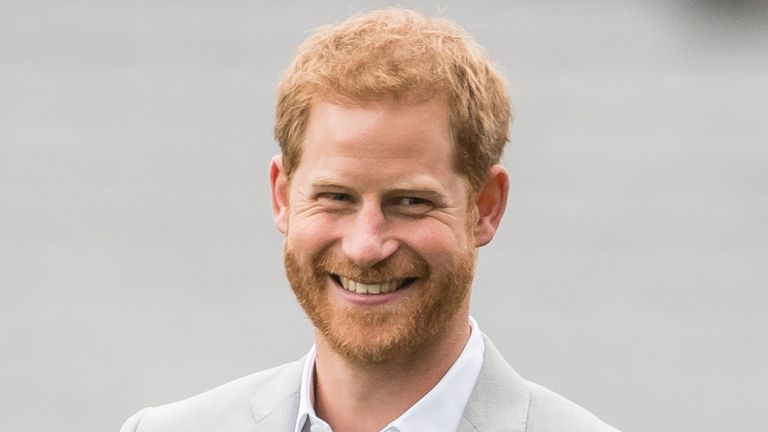 Prince Harry bares his chest 