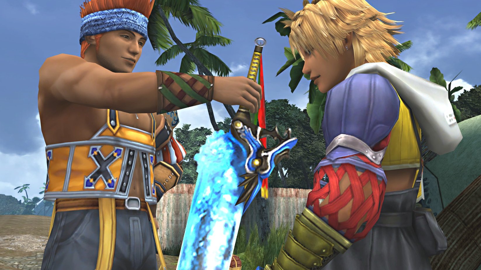 A scene from Final Fantasy X.