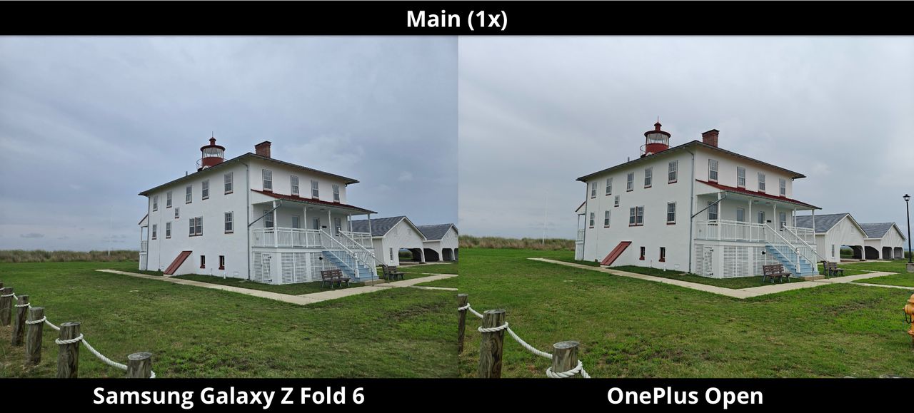 Galaxy Z Fold 6 vs. OnePlus Open - Angled Lighthouse - 1x