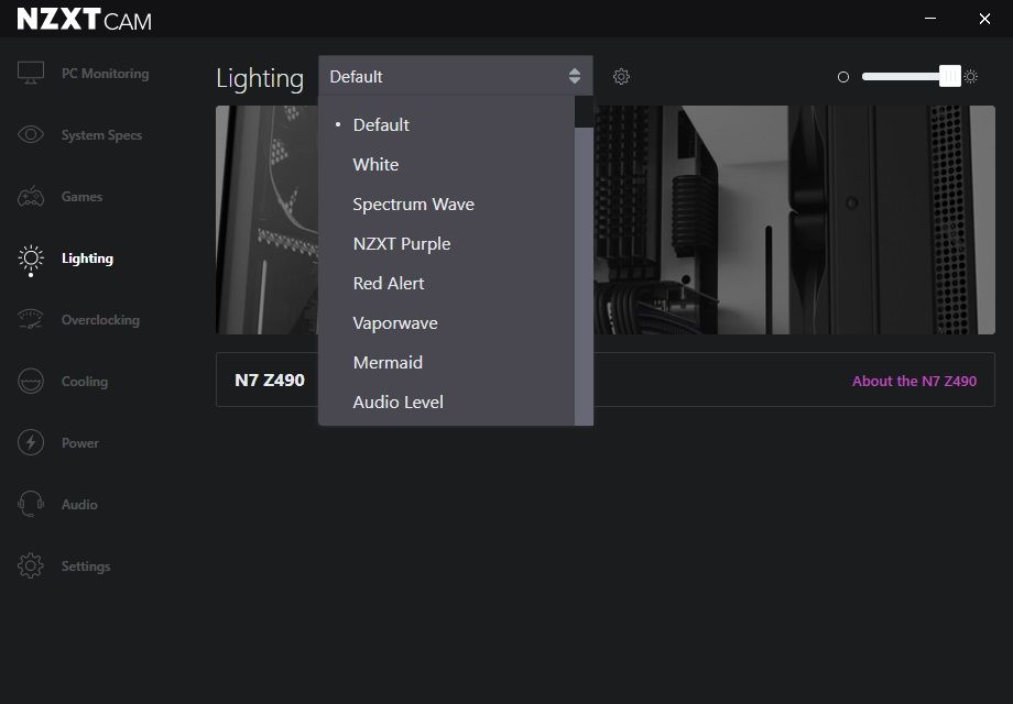 NZXT N7 Z490 - Software
