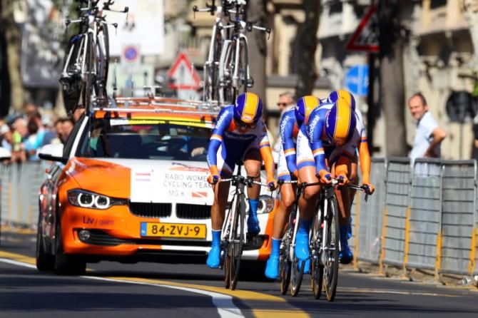 Rabo Women, led by Annemiek Van Vleuten