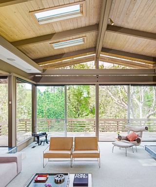 Ray Kappe designed house, living room in California