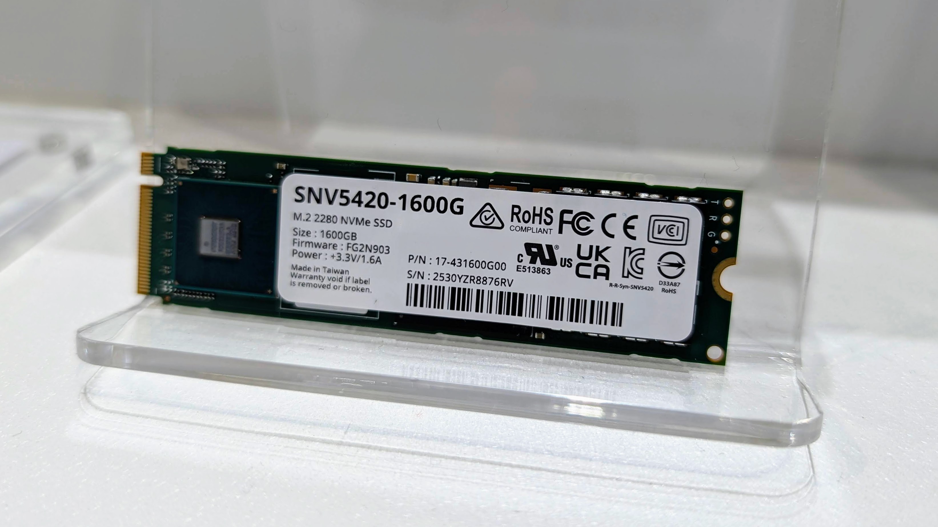 Synology M.2 SSD at Computex 2025