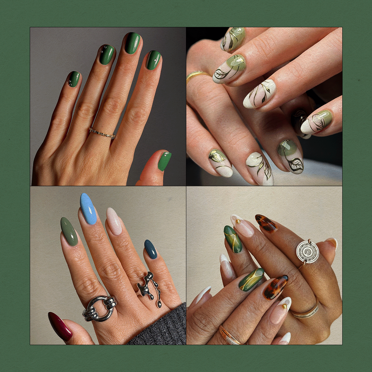 Manicures by Oksana Zavora, Queenie Nguyen, Mateja Novakovic; San Sung Kim, Paiwa Love, and Stephanie Holland